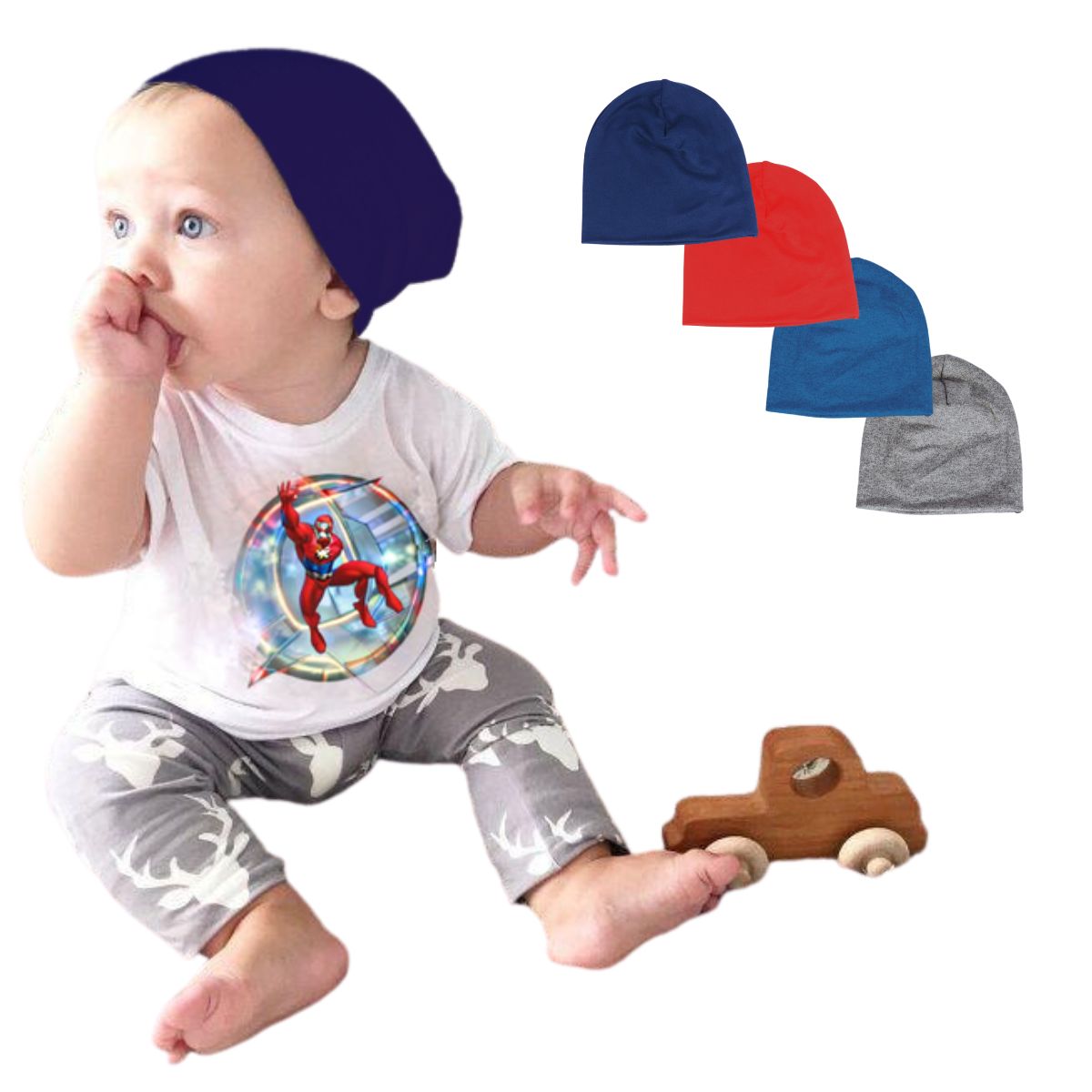 Set de 4 Gorros para Bebé  Gorros Calientitos y Ultrasuave