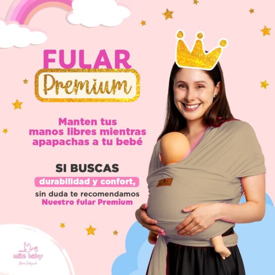 Fular Ergonómico Elástico Algodón Premium Ligero Soporta Hasta 10 Kg Arena Envío Gratis - Imagen 2