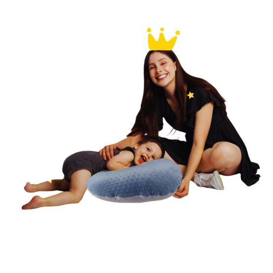 Almohada Cojín Lactancia para Amamantar Azul Burbuja Envío Gratis